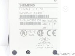 Siemens 6AV3503-1DB10 Operator Panel OP3 SN:MO309166 - ! -