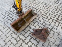 JCB 16C-1 /2022 BJ/ 852 H / verbr. Laufwerk/2xLöffel