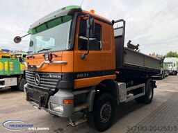 Mercedes-Benz Actros 1831 4x4 Naafreductie, Bladgeveerd, EPS,...