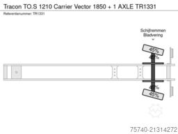 Tracon TO.S 1210 Carrier Vector 1850 + 1 AXLE