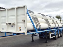 MAFA Gas tank tube semi-trailer compressed helium, hydrogen, Wasserstoff