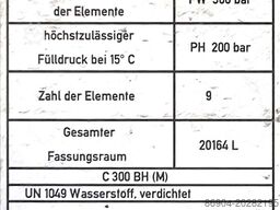 MAFA Gas tank tube semi-trailer compressed helium, hydrogen, Wasserstoff