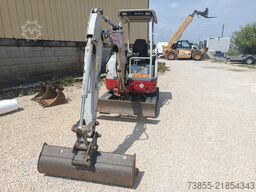 Takeuchi TB23R with 3 excavator buckets