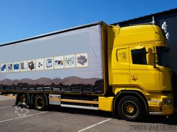 Scania R 450 6x2 BDF Curtainside truck