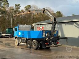 MAN 27.403 6x6 Pritsche + HIAB-Ladekran