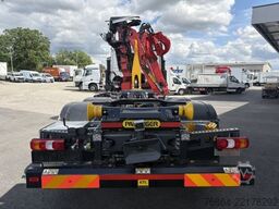 MERCEDES-BENZ ACTROS 2551 6X2, PALFINGER-ABROLLKIPPER MIT SCHROTTKRAN,  LENK-LIFTACHSE, EURO 6