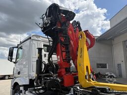MERCEDES-BENZ ACTROS 2551 6X2, PALFINGER-ABROLLKIPPER MIT SCHROTTKRAN,  LENK-LIFTACHSE, EURO 6