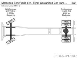 Mercedes-Benz Vario 614, Tijhof Galvaniced Car transporter