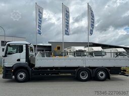 MAN TGS 26.360 LL/Pritsche 7,10 m/Lenkachse/ 108 tkm