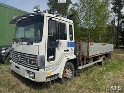 Volvo FL4 Flatbed Truck with HMF Crane – Sold as a Repai