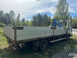 Volvo FL4 Flatbed Truck with HMF Crane – Sold as a Repai