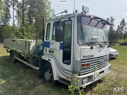 Volvo FL4 Flatbed Truck with HMF Crane – Sold as a Repai