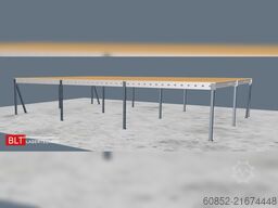 10x15m Lagerbühne , Belastung : 500kg/qm Unterkante: 2,5m ,ca. 150qm Systembühne