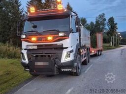 Volvo FMX 6x6 plow rigged dump truck w/ 9.5 t/m crane, 2
