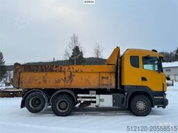 Scania R500 Tipper Truck, Snow Plow Equipped, with Underb
