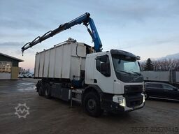 VOLVO FE 320 6x2/4 Abroller mit Cont. + Kran HMF 1820