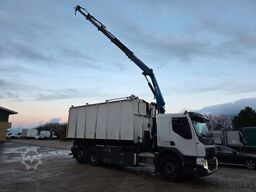 VOLVO FE 320 6x2/4 Abroller mit Cont. + Kran HMF 1820