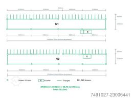Plate-forme de stockage sur 2 Niveaux 