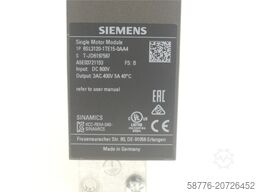 Siemens 6SL3120-1TE15-0AA4 Single Motor Module SN:T-JD6197567 - ! -