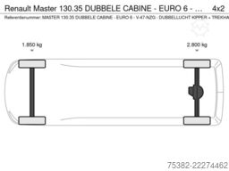 Renault Master 130.35 DUBBELE CABINE - EURO 6 - V-47-NZ...