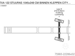  Draco TXA 122 STUURAS 1045x249 CM BINNEN KLEPPEN