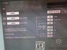 DMG Gildemeister SPRINT 65 linear