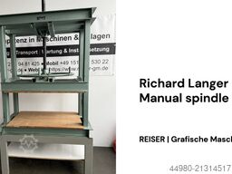 Richard Langer Manuelle Spindelpresse