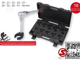 Diversen Open opsteekringsleutelset 19-46 MM 10PCS