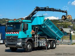 MERCEDES-BENZ Arocs 2640 Kipper + HIAB 144 + FUNK * Bordmatic!