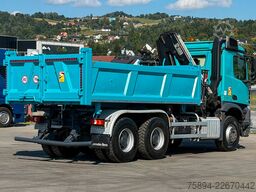 MERCEDES-BENZ Arocs 2640 Kipper + HIAB 144 + FUNK * Bordmatic!