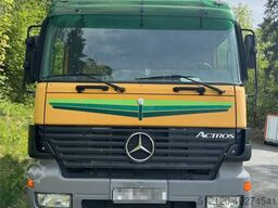 Mercedes-Benz Actros 2543 flatbed truck w/ rear mounted Hiab 14