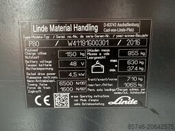 LINDE P 80 * DEMO !! NEW battery !!