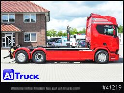 SCANIA R500, Abrollkipper, HIAB, Lift-Lenkachse,