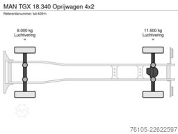 MAN TGX 18.340 Oprijwagen 4x2