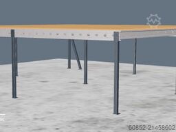 10x10m Lagerbühne , Belastung : 500kg/qm Unterkante: 2,5m , ca. 100qm Systembühne