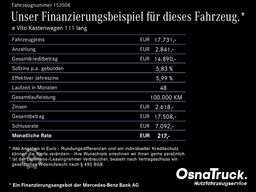 Mercedes-Benz e Vito Kastenwagen 111 lang Klima, Parktronic