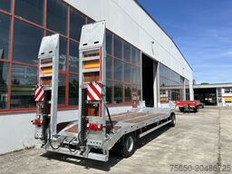 Möslein T 2 Schwebheim  Neuer 2 Achs Tieflader- Anhänger, Verbreiterung