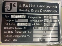 Kotte VT 7000/8 Güllefass mit Pumpe