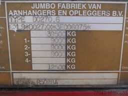 Jumbo DO 270.6 Koffer, 3 Achsen, BPW, NL Trailer