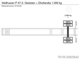 Veldhuizen P 47-3. Gesloten + Dhollandia 1.000 kg