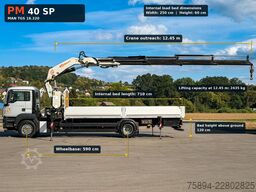 MAN TGS 18.320 * PRITSCHE 7,10 m * PM 40 KRAN/ FUNK!