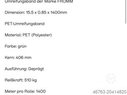 Fromm PET Umreifungsband