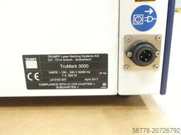  Trumpf Laser TruMark 3000 Beschriftungslaser-Steuerung SN:L0131E1357