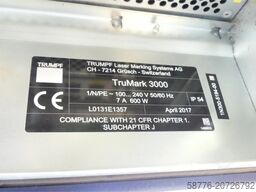 Trumpf Laser TruMark 3000 Beschriftungslaser-Steuerung SN:L0131E1357