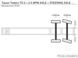 Tracon Trailers TO 2  + 2 X BPW AXLE + STEERING AXLE