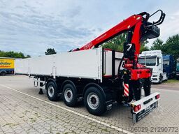  Wiese Baustoffauflieger mit Fassi Kran F240