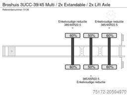 Broshuis 3UCC-39/45 Multi / 2x Extandable / 2x Lift Axle