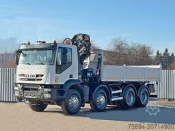 IVECO TRAKKER * HIAB 211 E - 6 HIDUO+ FUNK / 8x4 *TOP