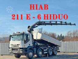 IVECO TRAKKER * HIAB 211 E - 6 HIDUO+ FUNK / 8x4 *TOP