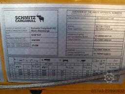 Schmitz Cargobull SCB3ST CoC Documents, TuV Loading Certificate, Dut